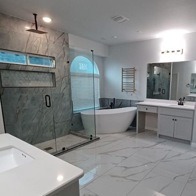 After bathroom remodel